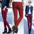 Free People Pants & Jumpsuits | Free People Cranberry Jacquard Skinny Pants Sz 26 | Color: Red | Size: 26