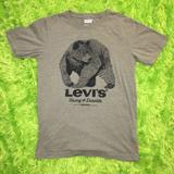 Levi's Tops | Green And Black Bear Levi's Graphic Tee | Color: Black/Green | Size: S