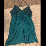 Free People Dresses | Free People Silky Forest Green Dress | Color: Green | Size: M