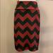 Lularoe Skirts | Lularoe Cassie Pencil Skirt | Color: Black/Red | Size: L