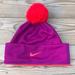 Nike Accessories | Nike Girls Youth Pom Beanie Winter Hat | Color: Orange/Pink/Purple | Size: 7/16