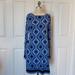 Michael Kors Dresses | Michael Michael Kors Printed Hem Dress | Color: Black/Blue | Size: S