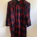 Urban Outfitters Dresses | Flannel Shirt Dress | Color: Black/Red | Size: S