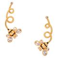 Kate Spade Jewelry | Kate Spade Picnic Perfect Bee Earrings Ear Pins | Color: Black/Gold | Size: Os