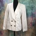 J. Crew Jackets & Coats | J. Crew Elegant Double Breasted Cotton Blazer | Color: Cream | Size: 10
