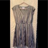 Jessica Simpson Dresses | Jessica Simpson Silk Dress | Color: Silver | Size: L