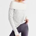 Free People Tops | Free People Movement Gray Over It Pullover Sz S | Color: Gray/White | Size: S