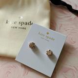 Kate Spade Jewelry | Kate Spade Lady Marmalade Studs - Rose Gold | Color: Gold/White | Size: Os