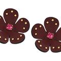 Kate Spade Jewelry | Kate Spade Blooming Bling Leather Stud Earrings | Color: Gold | Size: Os