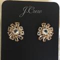 J. Crew Jewelry | J.Crew Sparkle Stud Earrings | Color: Gold/White | Size: Os