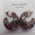 Kate Spade Jewelry | Kate Spade New Crescent Multi-Colored Earrings | Color: Blue/Purple | Size: 1"