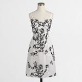 J. Crew Dresses | Jcrewembroidered Floral Dress | Color: Black/White | Size: 6