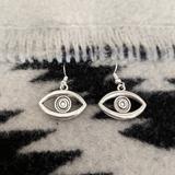 Urban Outfitters Jewelry | Illuminati Evil Eye Silver Earrings | Color: Silver | Size: Os