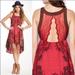 Free People Dresses | Free People Open Back Lace Dress | Color: Brown/Red | Size: S