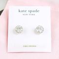 Kate Spade Jewelry | Kate Spade That Sparkle Clear Cubic Zirconia Cz Stud Earrings Silver | Color: Silver | Size: Os