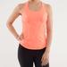 Lululemon Athletica Tops | Lululemon Cardio Kick Tank Top Pop Orange Neon | Color: Orange/Tan | Size: 6