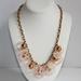 J. Crew Jewelry | Fun J Crew Gold Tone Chain Pink Circle Necklace | Color: Gold/Pink | Size: Os