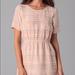 Madewell Dresses | Madewell Pale Blush Pink Scalloped Dress - 2 Xs S | Color: Cream/Pink | Size: 2