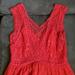 Free People Dresses | Free People Red Lace Dress | Color: Red | Size: Xs