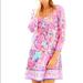 Lilly Pulitzer Dresses | Lily Pulitzer Emma Dress In Serene Blue | Color: Blue/Gold/Red | Size: Xs