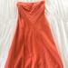 J. Crew Dresses | Jcrew Strapless Mid Length Dress | Color: Orange | Size: 2