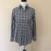 J. Crew Tops | J Crew Navy Gingham Classic Button Down | Color: Blue/White | Size: S