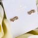 Kate Spade Jewelry | Kate Spade Pave Bow Stud Earrings Yellow Gold | Color: Gold | Size: Os