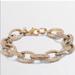 J. Crew Jewelry | J.Crew Pave Link Bracelet | Color: Gold | Size: Os