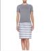 Kate Spade Skirts | Kate Spade Grey Striped Pencil Skirt | Color: Gray/White | Size: S