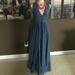 Zara Dresses | Halter Denim Dress | Color: Blue | Size: Xs