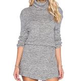 Free People Dresses | Free People Sweater Dress | Color: Gray/White | Size: S