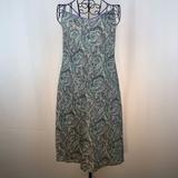 J. Crew Dresses | J. Crew Cotton Paisley Slip Dress 6 | Color: Cream/Purple | Size: 6