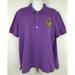 Ralph Lauren Tops | Lauren Ralph Lauren Womans Crest Logo Polo Button | Color: Purple | Size: L
