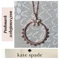 Kate Spade Jewelry | Kate Spadeauthentic Rose Gold Floral Necklace | Color: Gold/Pink | Size: Os