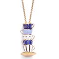 Kate Spade Jewelry | Kate Spade Tea Time Long Necklace | Color: Blue/Gold | Size: Os