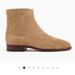 J. Crew Shoes | J.Crew Sherpa Lined Suede Chelsea Ankle Boots 7.5 | Color: Tan | Size: 7.5