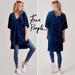 Free People Dresses | Fp The Boho Luxe Velvet Oversize Tunic Sz M | Color: Blue/Green | Size: M