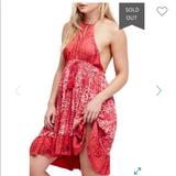 Free People Dresses | Free People Beach Day Mini Dress Nwt | Color: Red | Size: M