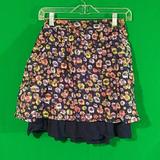 Disney Bottoms | Dsigned By Disney L Girls Floral Skirt | Color: Blue/Orange | Size: Lg