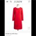 J. Crew Dresses | Jcrew Double-Zip Shift Dress | Color: Red | Size: 4