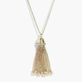 J. Crew Jewelry | J.Crew Pearl And Tassel Cubic Zirconia Gold-Plated | Color: Gold | Size: Os