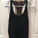 Lululemon Athletica Tops | Lululemon Workout Tank With Sheer Back | Color: Black | Size: 6