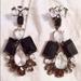 J. Crew Jewelry | J. Crew Chandelier Earrings | Color: Black/Brown | Size: Os