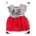 Disney Dresses | Mickey Minnie Mouse Girls Dress | Color: Gray/Red | Size: 12mb