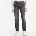 Levi's Jeans | Levi’s Premium X Fresh Leaves 502 Taper Jeans, 34 | Color: Gray | Size: 34