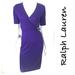 Ralph Lauren Dresses | New Ralph Lauren Royal Purple Office Career Dress | Color: Black/Purple | Size: S