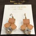 Kate Spade Jewelry | Kate Spade Crystal 14k Gold Earrings | Color: Gold/Pink | Size: Os