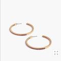 J. Crew Jewelry | J.Crew Two Tone Pave Earring | Color: Gold | Size: 2”
