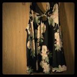 Free People Tops | Free People Floral Cami | Color: Black/Cream | Size: M