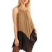 Free People Dresses | Free People Pleated Love Mini Dress | Color: Brown/Gold | Size: S